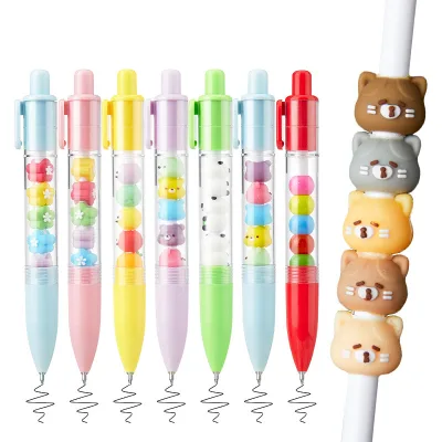 Wholesale Cute Fancy Beads Beaded Gel Pen for Kids Girls Boys