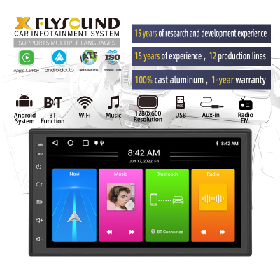 OEM/ODM Production 7inch HD Touch Screen Stereo Autoradio Android System BT FM Car DVD MP5 Player Car Audio