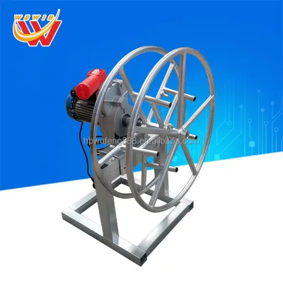 220V/380V Electric Cable/Wire Rope Reel - Motorized Steel Cord Winder for Industrial Lifting