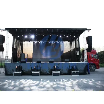 Only Need Two Person And An Hour To Set Up, Super Portable Mobile Stage Trailer