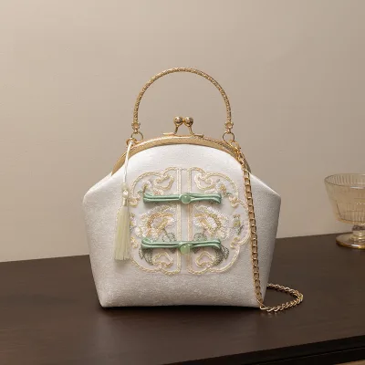 New Summer Retro Women's Embroidery Clutch Handbag Soft Style Chinese-Style Bag Portable Fashionable Design