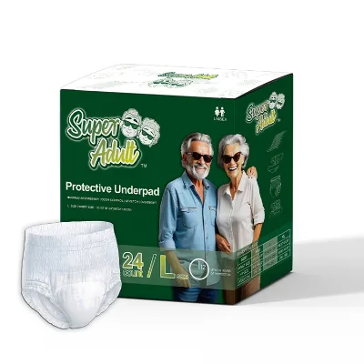 In Stock Soft Breathable Incontinence Adult Pull Up Diaper Pants Men Women Disposable Thick Super Absorption