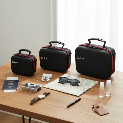 Custom Design Professional Carrying EVA Case Velvet Lining Shockproof Dustproof Plastic Handle Zipper Closure Durable Waterproof