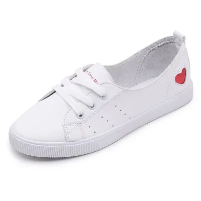 2023 Spring New Little White Shoes Lace up Women's Shoes Korean Casual Fashion Board Shoes