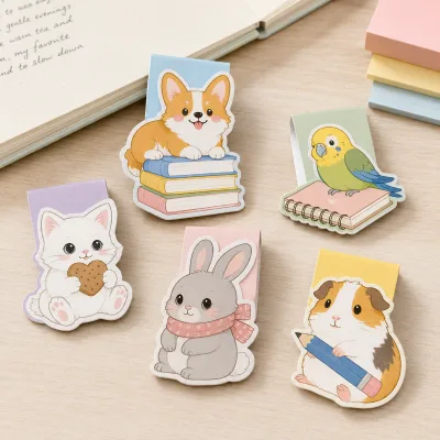 Customizable Cute Dog Magnetic Bookmarks/page Markerssuitable for Books, Planners, Stationery, Gifts, and More.