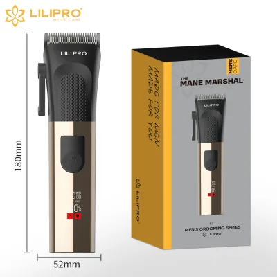 LILIPRO L3 Mens Hair Clipper Rechargeable Hair Cutting Kits with LED Display Cordless Hair Clipper for Home Use & Barbers