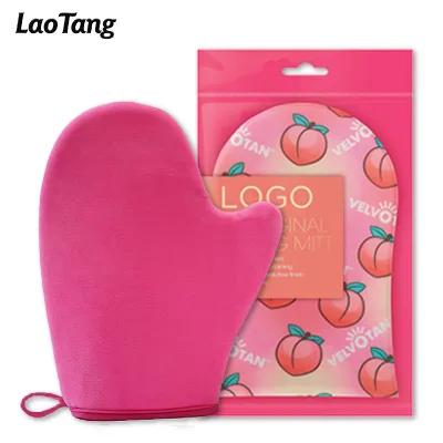 Custom Logo Tanning Applicator Microfiber Washable Reusable Exfoliating Tanning Mitt Manufacturer