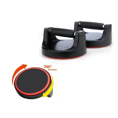 Fitness Work Out Your Arm Muscles Rotating Handles Standing Check Exercise Push up Bar