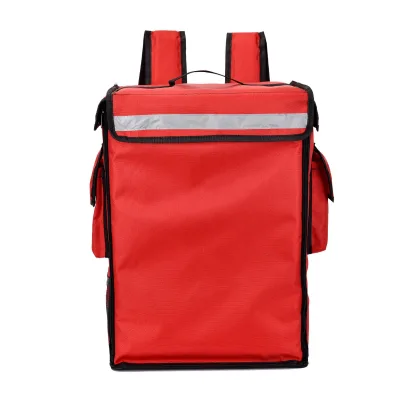 Leather Insulated 42-Liter Food Delivery Backpack Lunch Box Picnic Bag Outdoor Cooler Lunch Container Bento Bag Cross-Border