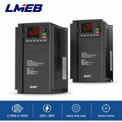 Shanghai People's Heavy Duty Inverter 220V Variable Frequency Converter Energy Saving AC Drive for Single Three-Phase 380V