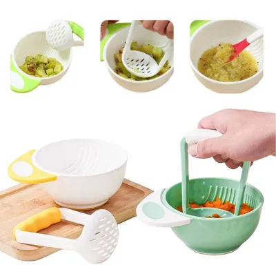 Hot Sales Baby Complementary Food Bowl Baby Grinding Bowl for Making Baby Food DIY Homemade Baby Fruit Mud Baby Feeding Bowl