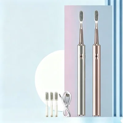 Little Golden Diamond Sonic Electric Toothbrush Rechargeable DuPont Soft Bristle IPX8 Waterproof Adult Toothbrush