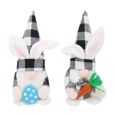 Gnome Ornament Easter Decor Happy Easter Faceless Rabbit Doll Easter Gnome Holiday Decoration