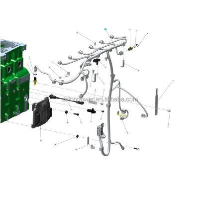 SC7H SC7H260Q5 SDEC Diesel Engine Parts Wiring Harness S00026115 S00026251 S00024110 S00013710