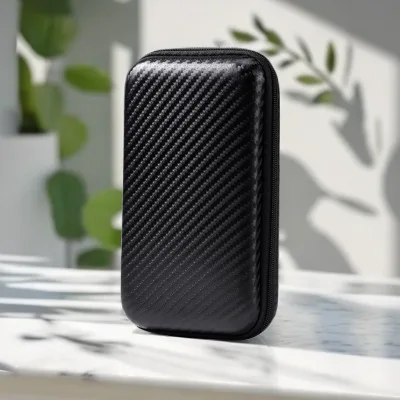 EVA PC Material Splash Proof Gadget Storage Case Waterproof Digital Zipper Hardshell Container for Multi-Functional Packing Box