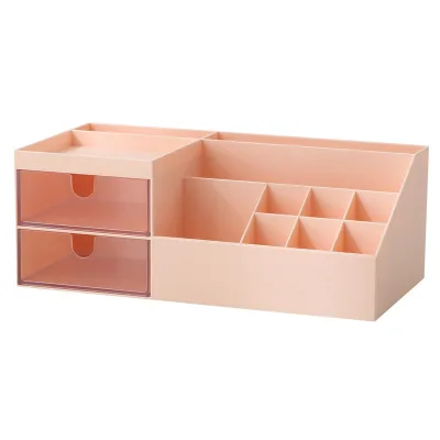 GREENSIDE Multi-functional Compartmentalized HIPS Material Desk Organizer Drawer Storage Box Cosmetic Storage Tidying Container