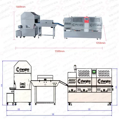 Commercial High-Speed Automatic Egg Roll Spring Roll Maker Industrial Baking Food Equipment Spring Roll Wrapper Machine for