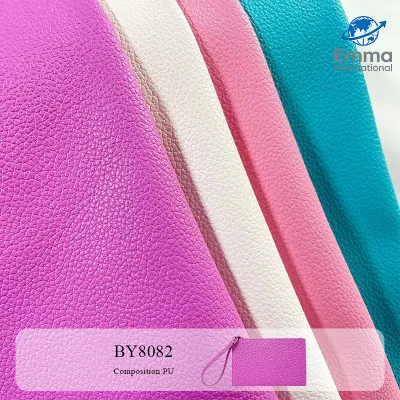 Emma Factory Direct Microfiber Suede Pebble Grain Belt Waterproof PU Leather for Bags Artificial Embossed PU Leather 802