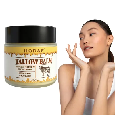 Organic Whipped Beef Tallow Balm for Face Skin Care Moisturizer Anti Aging Dry Skin Relief Natural Ingredients