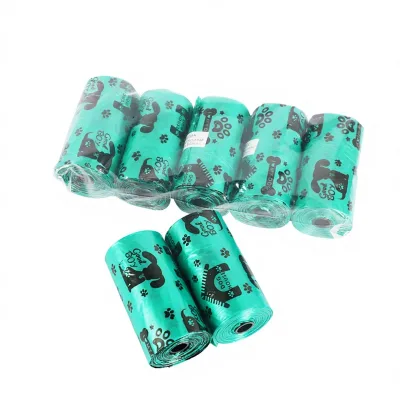 Jiebeida Dog Pet Garbage Bag PP Material Environmentally Friendly Thickened Continuous Roll Custom Printed Outdoor Disposal