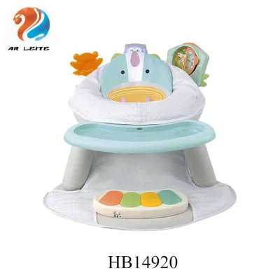 New Wholesale Soft Easy to Clean Booster Seat Dining Baby Feeding Chair Baby Safety Dining Chair with Belt and Tray