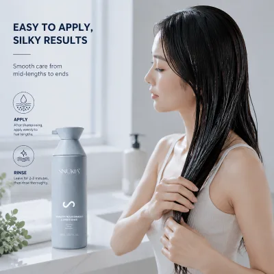 SNUKIA Hot Selling Herbal Keratin Smoothing Moisturizing Deep Repair Nourishing Lotion Conditioner 400ml for All Hair Types