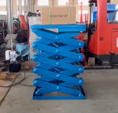 CE ISO 1ton 2ton 3ton Electric Vertical Lift Platform Stationary Scissor Lift Lifting Platform for Warehouse