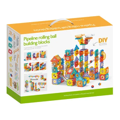 Supermarket Hot Seller Block Building Blocks Kindergarten Baby Educational Toys Slide Ball Toys