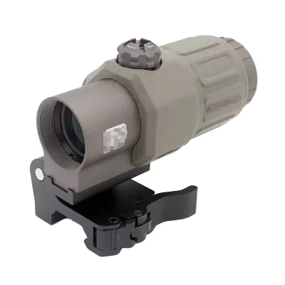 3X Optical Magnifier with Quick-Detach Lever Mounting System and Clear Lens