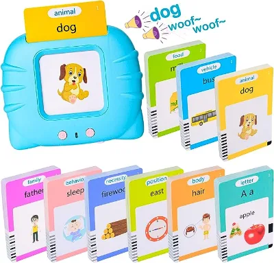 Early Childhood Language Education Talking Flash Cards Learning Device Educational Toys Word Playing Card for Kids
