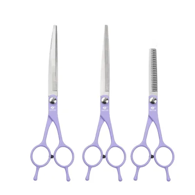 Best Pet Grooming Shears Heavy Duty Stainless Steel Dog Grooming Kit Safety Cat Dog Grooming Scissors Set Iron Material