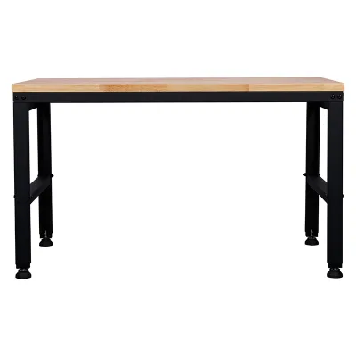 Wooden Dinning Tables Kitchen Oak Long Dining Table Iron Base Wood Rectangular Long Kitchen Table