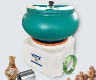 17-Inch Metal Jewelry Polishing Machine Vibrating Grinding and Brightening Time-Setting Mini Jade Jewelry Vibration Machine