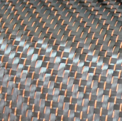 Copper Reflective Lightweight 3k Aramid Fabric for Car & Industry Use