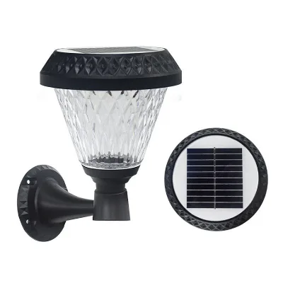 Commercial Wholesale Solar Power Outdoor Wall Light Super Brightness High Quality ABS Battery All in One Solar Column Light