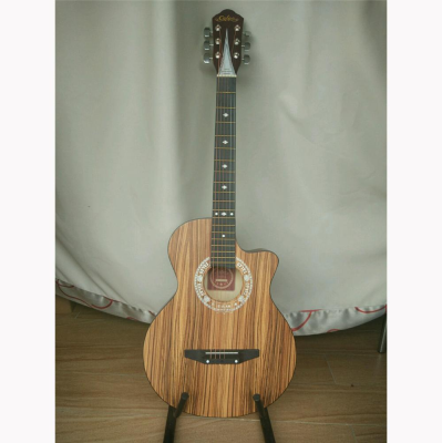 Cheap China Guitar Wholesale,zebra 38 Inch Acoustic Guitar/Guitarra