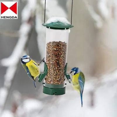 Wild Bird Feeder Tube Feeder with Metal Handle Hanging for Outdoor Garden Yard Tree, Extensible, Composable