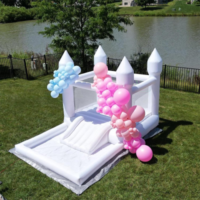 Inflatable Bouncer Jumping Bouncy Castle House Castello Gonfiabile Bianco Inflatable Bouncy Castle for Kids