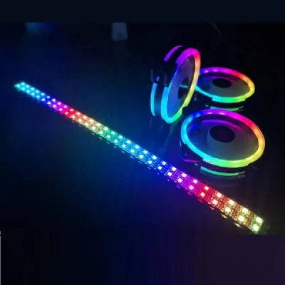 Dong Guan Factory Hot Selling Fans PC Cabinet Server case 12cm 120mm RGB ARGB Addressable Motherboard Sync Led Control Fans