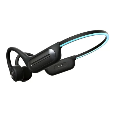 Ipx8 Waterproof Headset Swimming Bluetooh Headphones 32g Sports Wireless Earbuds Bone Conduction Earphone with Running Lights