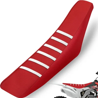 Mesorock Soft Waterproof Rubber Seat Cover Universal White Strip Dirt Bike Seat Cover