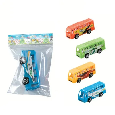 BEFLY Cheap Plastic Pull Back Bus Promotional Toy Safe for Children Ages 2-13 Unisex