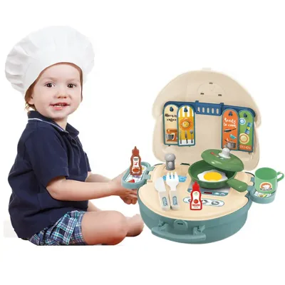 24pcs Plastic Kitchen Toy Role Playing Mini Kitchen Cooking Toy