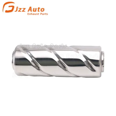 Auto Parts Modify 63mm Cutout 102mm Dia Body Exhaust Straight Center Pipe Silencer Universal Resonator Mufflers for Truck ZL403b