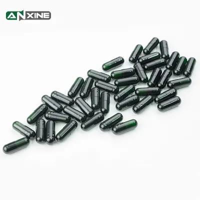 ANXINE HPMC Halal Certified Transparent Green Forestgreen Color Have Separated Capsule Vegetarian Empty Capsule Hard Capsules