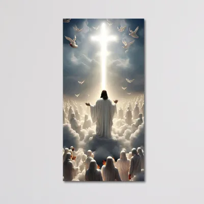Outdoor Waterproof Jesus Neon Sign Custom Cross LED Church Yard Decoration