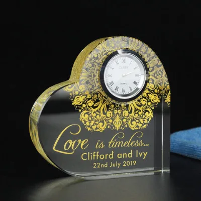 Wholesale Crystal Love Gift With Clock