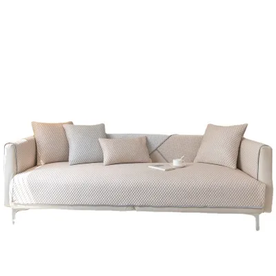 Home Office Factory Custom Cooling Feel Removeable Sofa Cover Modern Manufacturer Sofa Mat Soft Velvet Sofa and Seat Covers