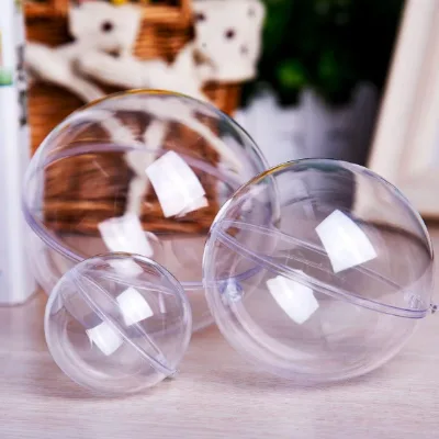Wholesale Clear Transparent Plastic Ball 5 6 7 8 9 10 20 30 40CM Christmas Tree Hanging Decoration Hollow Bauble Ornament