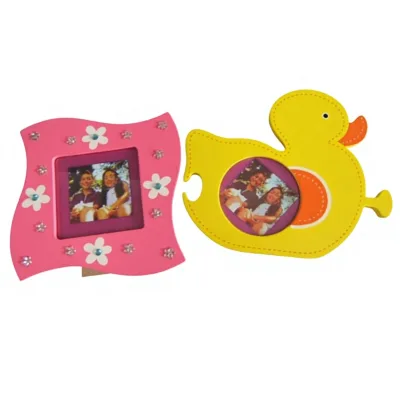 Colorful Cartoon Animal Shaped Wood Photo Frames for Children Toy & Gift